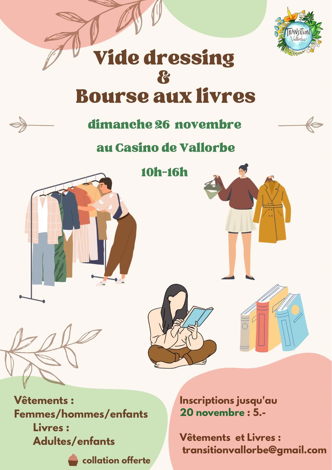 Bourse aux livres à Vallorbe le 26 novembre 2023